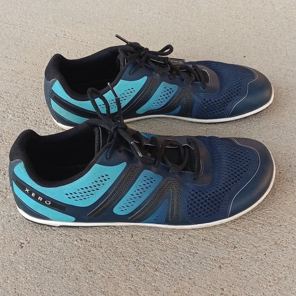 Xero HFS Barefoot Athletic Shoes Mens Blue Sneakers - Picture 1 of 7